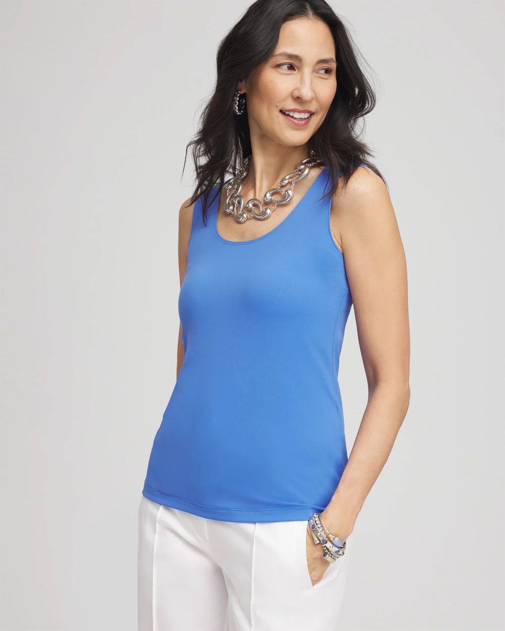 トップス chieko + shiny tank Microfiber Tank | Chico's